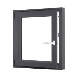 Jednokřídlé plastové sklepní okno OLIMPIA 60 AD, levé