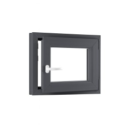 Jednokřídlé plastové okno sklepní 500x700 mm, dvojsklo, pravé, OLIMPIA 60 AD