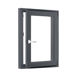 Jednokřídlé plastové okno sklepní 500x700 mm, dvojsklo, pravé, OLIMPIA 60 AD