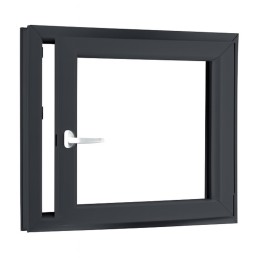 Jednokřídlé plastové sklepní okno OLIMPIA 60 AD, pravé